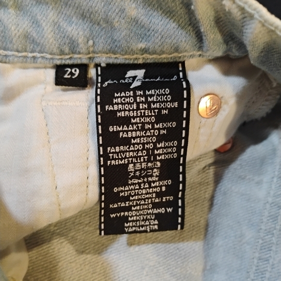 For All Mankind Shorts Size 29 With Express One Strap Marble Top Size M - Picture 7 of 10